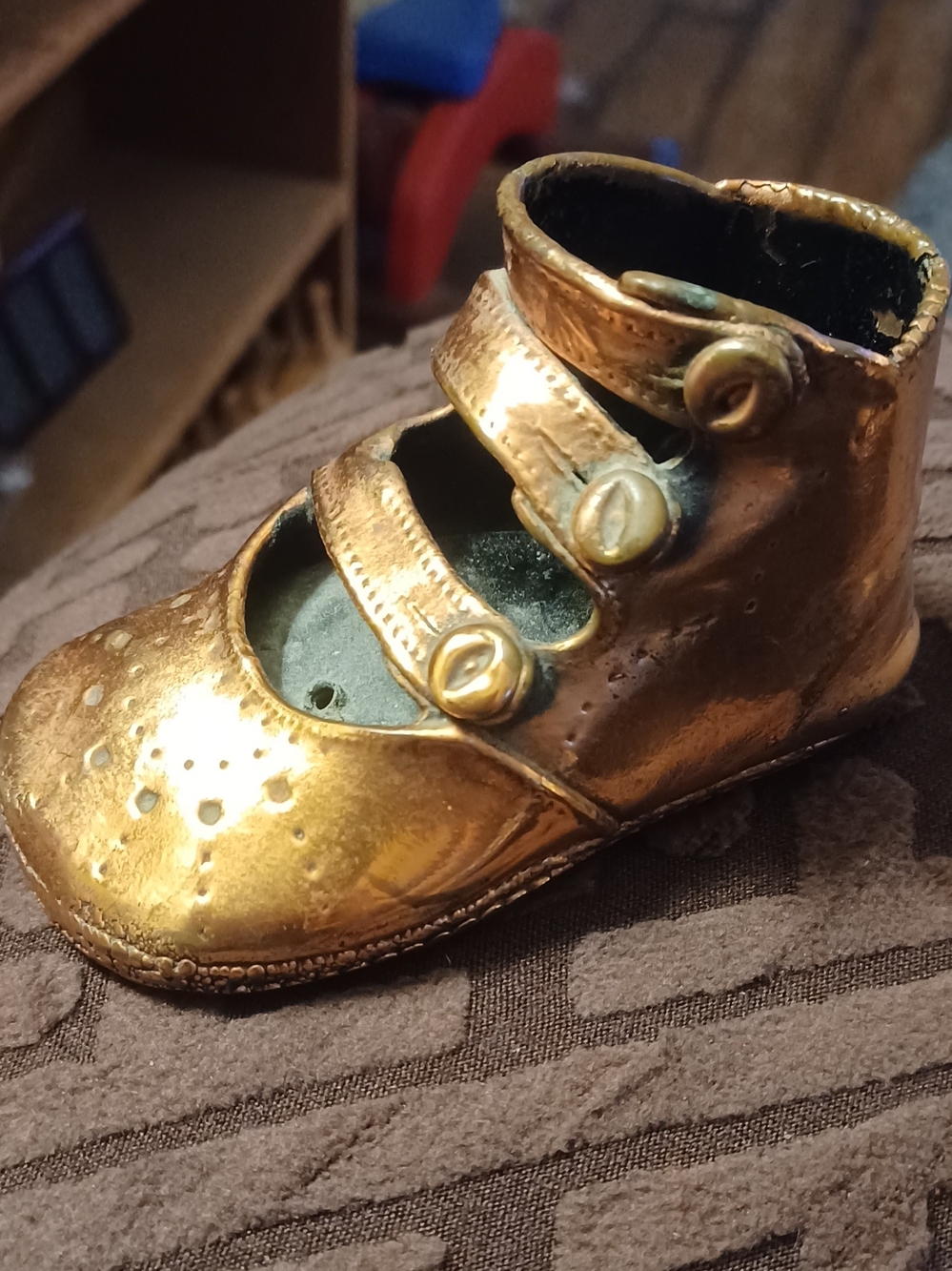 Kids Bronze Mary Jane Shoe